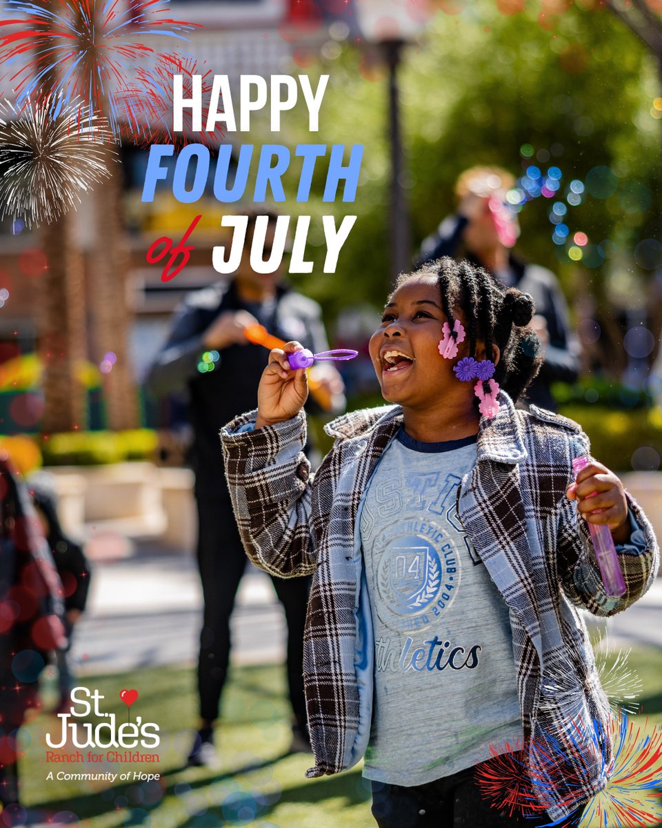 StJudesRanch's tweet image. Happy 4th of July! Today we enjoy the fireworks in the sky and embrace the hope in our hearts. ❤️🤍💙
#4thofJuly #IndependenceDay #CommunityofHope