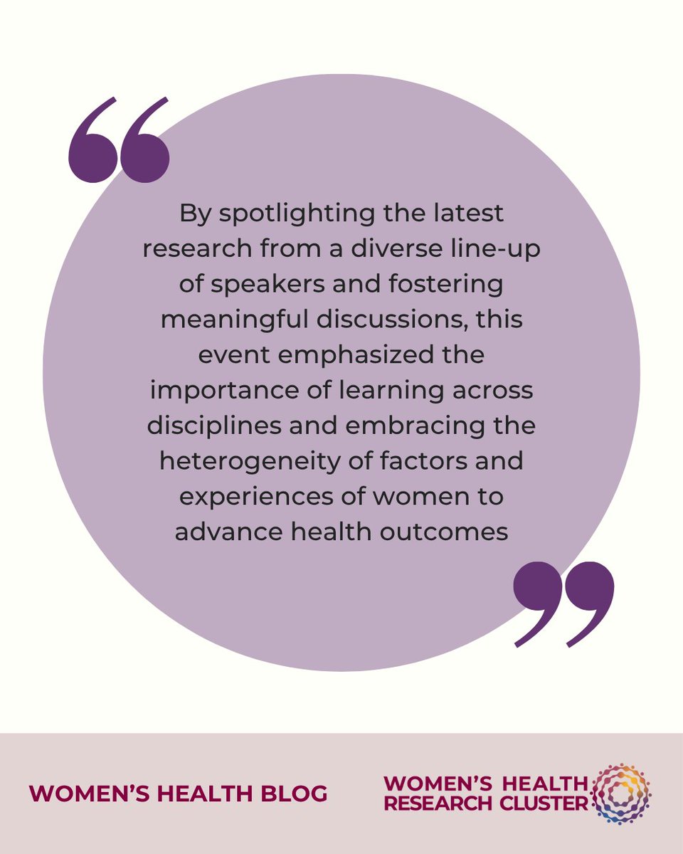ResearchonWH's tweet image. New blog! WHRC + partners took #OSSD2025 beyond sex differences, spotlighting hormones, brain health, metabolic pregnancy research & more. Why does women-centered science need sharper comms? Find out 🔗
ow.ly/GZnM50WkZ5o
#WomensHealth #SexDifferences #Research