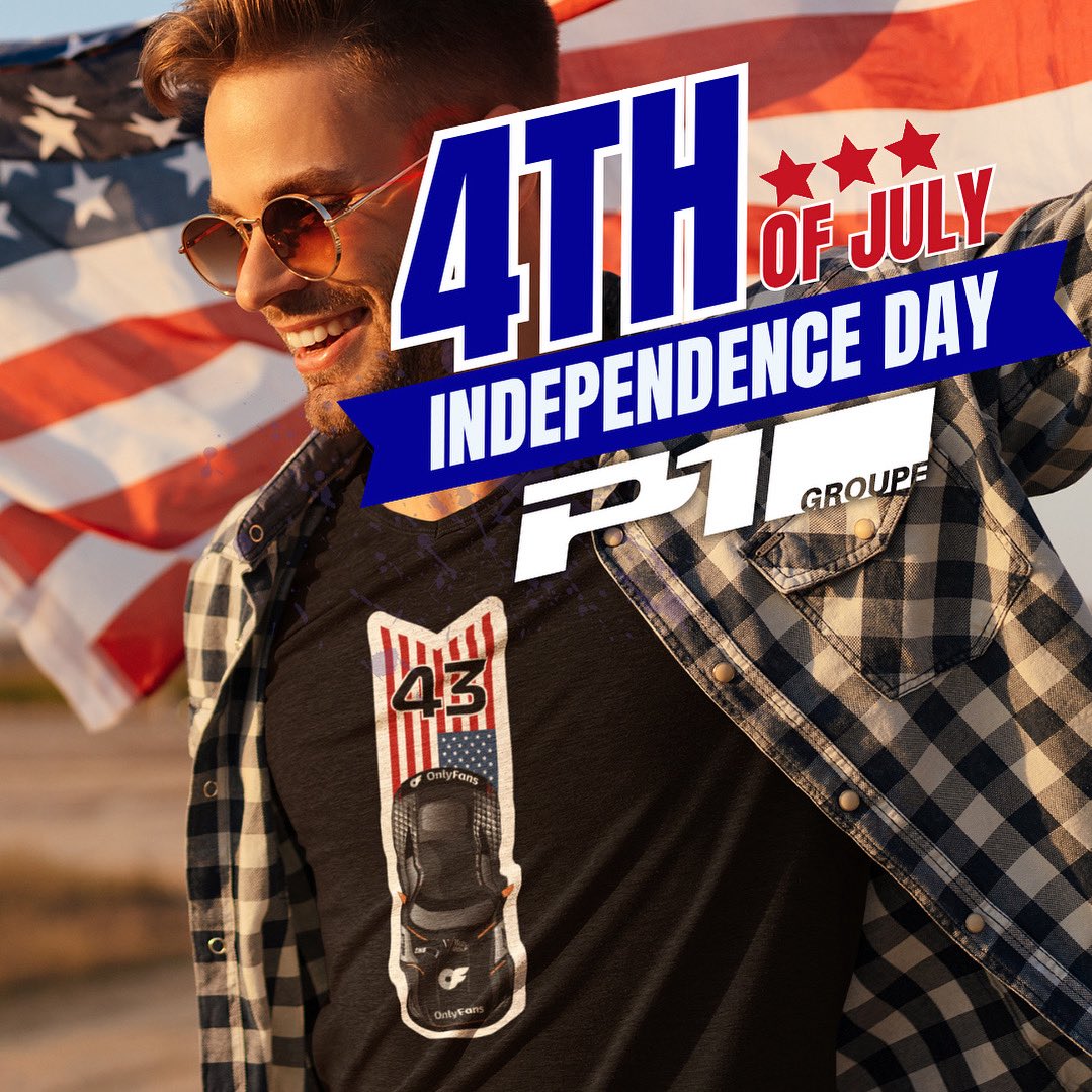 P1Groupe's tweet image. Red, white, and wide open throttle. 🏁🇺🇸
This Independence Day, we salute Speed, and Freedom. 🇺🇸4️⃣3️⃣

#Happy4thOfJuly #P1Groupe #Onlyfansracing