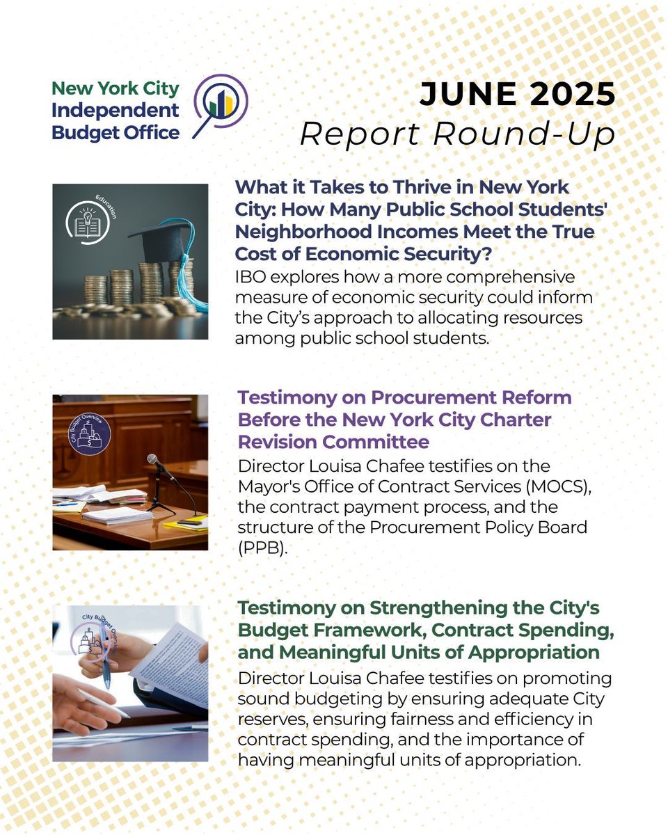 nycibo's tweet image. Looking to beat the heat? Take a deep dive 🤿🏊 into IBO's June publications...
#NYCBudget #NYCPolicy #NYCEducation