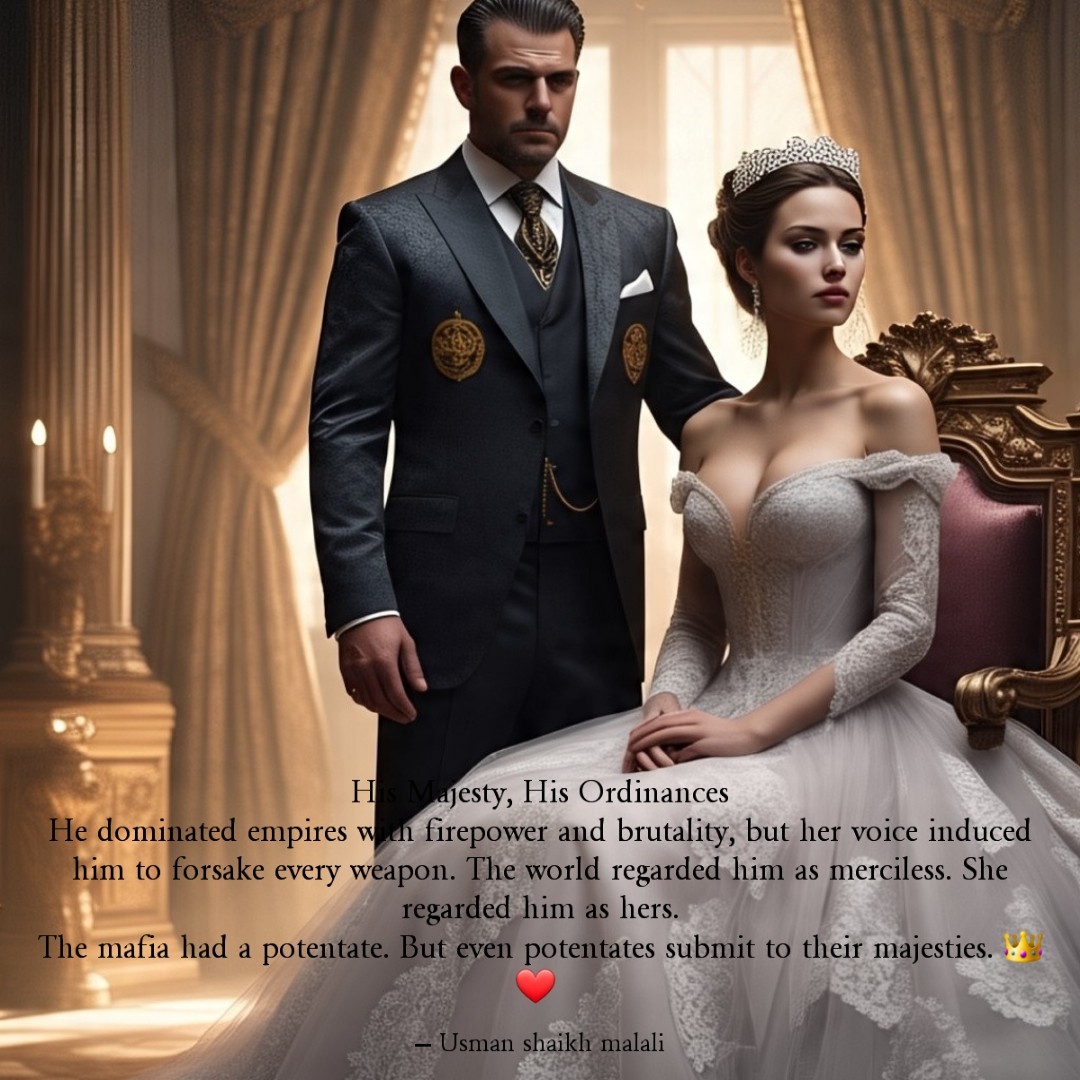 UsmanShaik62128's tweet image. His Queen, His Rules
He ruled empires with bullets and blood, but her voice made him drop every weapon.The world called him cruel. She called him hers#usm
The mafia had  king But even kings bow to their queens
#MafiaRomance #LoveBeyondRules #AlphaLove #QueenOfHearts #MafiaAffair