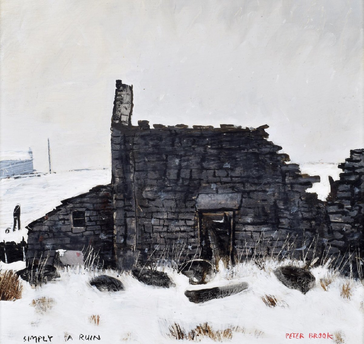 The Pennine Painter (@penninethe) on Twitter photo âSimply a Ruinâ is a typical Peter Brook subject portrayed in an unconventional composition, the abandoned building dominating the painting and allowing only a limited view of the horizon, where Peter and Shep can be seen walking into the distance. (Sold <a href="/Wilson55Auction/">Wilson55 Auctioneers & Valuers</a> in 2021) âSimply a Ruinâ is a typical Peter Brook subject portrayed in an unconventional composition, the abandoned building dominating the painting and allowing only a limited view of the horizon, where Peter and Shep can be seen walking into the distance. (Sold <a href="/Wilson55Auction/">Wilson55 Auctioneers & Valuers</a> in 2021)