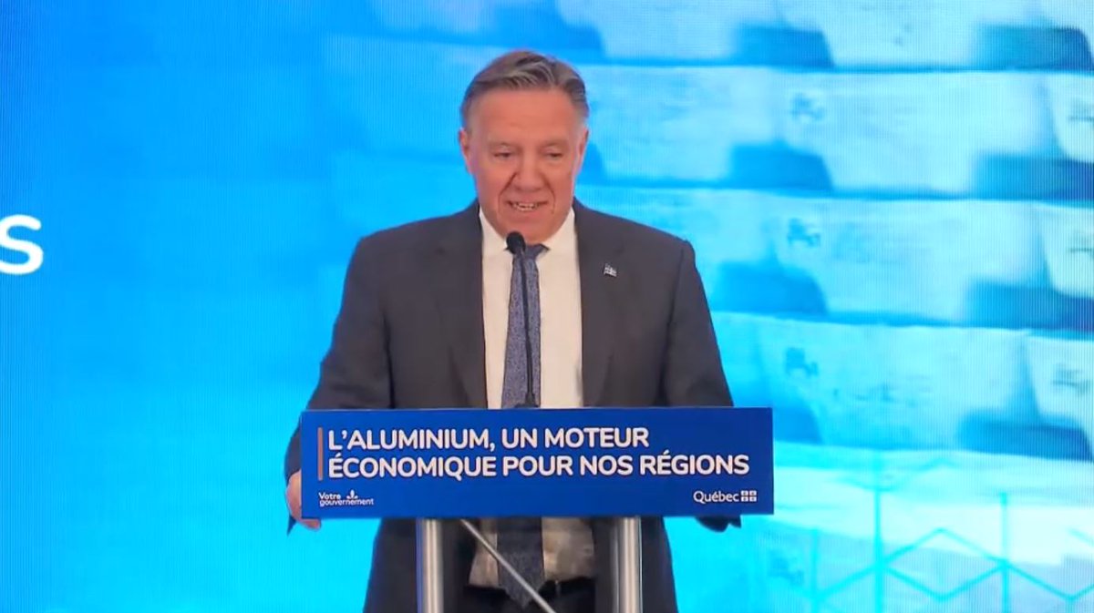 EN DIRECT : Le PM François Legault fait une annonce au sujet du secteur de l'aluminium au Québec
➡️ow.ly/5hrX50Wl3q1

LIVE: Premier François Legault makes an announcement on Quebec’s aluminum sector
➡️ow.ly/hCf650Wl3q2
  
#polqc | #polcan | #cdnpoli