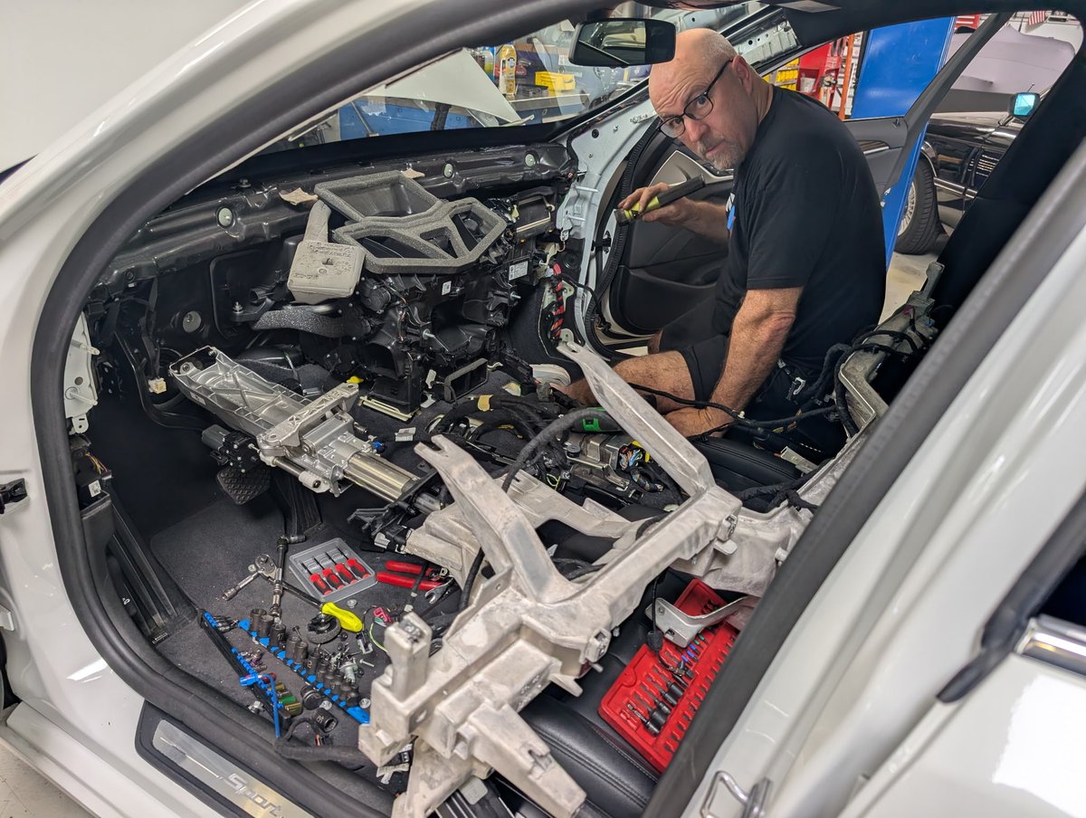 SentryOf's tweet image. After 35 years as a mechanic, I’ve poured my heart into every BMW I’ve touched. Each car is a puzzle, and I’ve honed the craft to solve them with precision and care. I’m damn good at what I do, even if there’s no crowd gathered to watch me turn wrenches like they might for a…