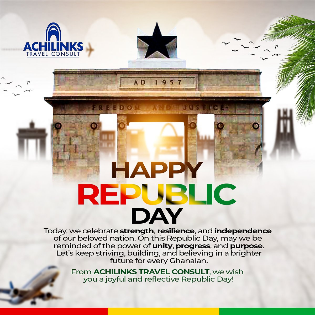 achilinks's tweet image. May we be reminded of the power of Unity, Progress and Purpose #HappyRepublicDay #happyrepublicday #happyrepublicday2025 #happyrepublicday2025