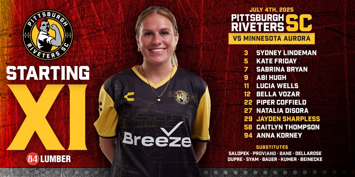 Your playoff Starting XI 💪
 
#PITvMIN #RivetersRise