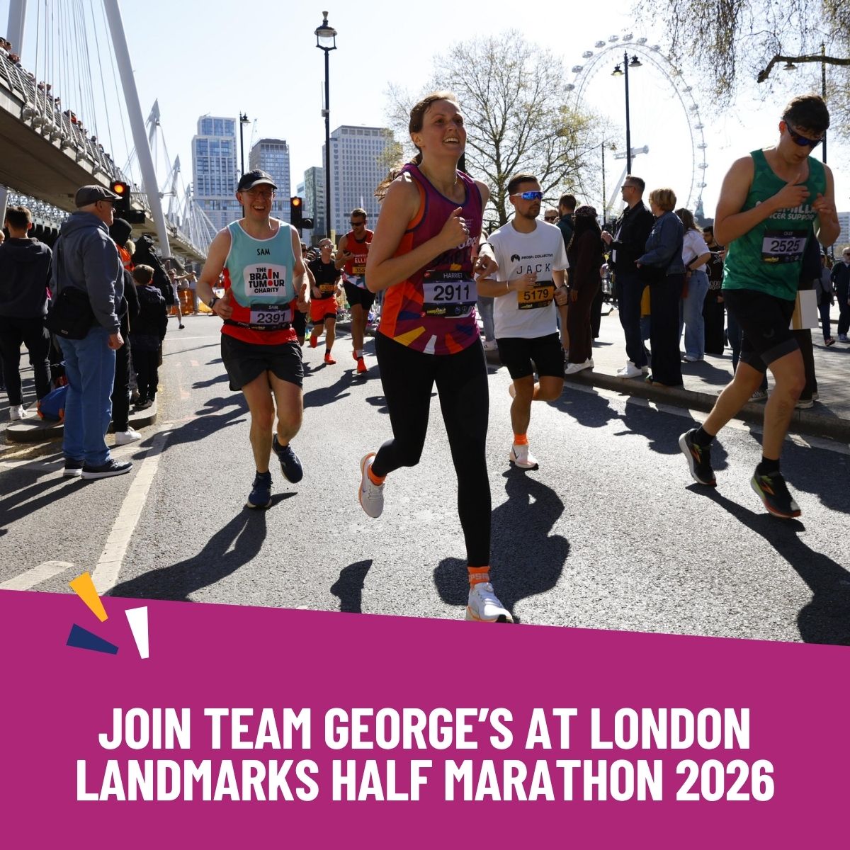 GivingtoGeorges's tweet image. Registration open for London Landmarks Half Marathon 2026! 🏃✨
Join Team George's and run through the heart of the city while making a real difference. Every step of the way counts! 💙🏙️
📅 Sunday, 12 April 2026
🔗To register: bit.ly/4jMraYm