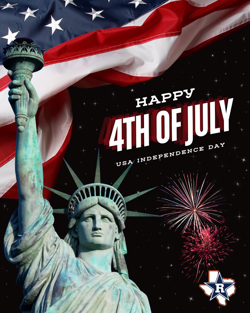 Happy 4th of July Ranger family. Wishing you a day filled with joy, pride and celebrations. Grateful for the brave souls who fought for our freedom. ❤️🤍💙🇺🇸#riverside4ever