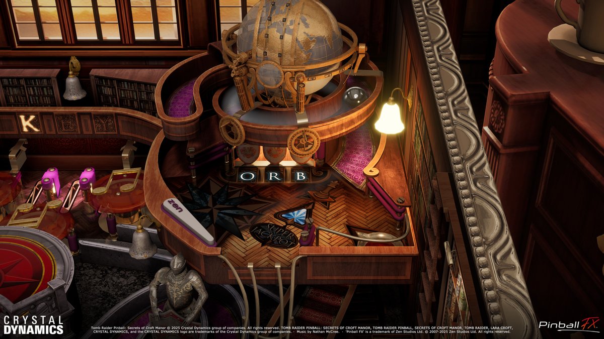 Have you played Tomb Raider Pinball: Secrets of Croft Manor yet?
Complete the ORB letter targets on the mini playfield to enable multiball!

Available now in Pinball FX, Pinball FX VR, Zen Pinball World, and AtGames Legends 4KP!

#TombRaider #Pinball #LaraCroft
