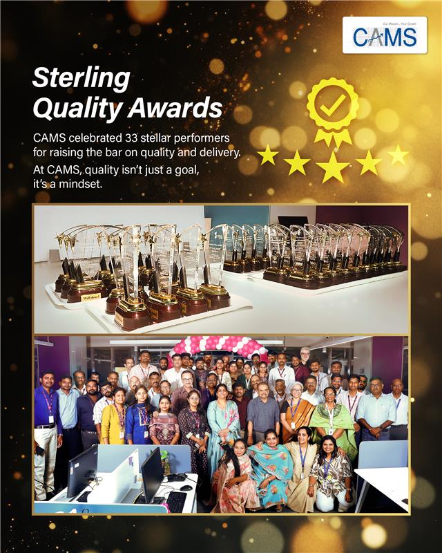 Through the Sterling Quality Awards, CAMS proudly honoured 33 exceptional performers across the Sterling team, spanning developers, project managers, and QAT experts.

From developers to project managers and QAT champions, each awardee was evaluated on productivity and delivery