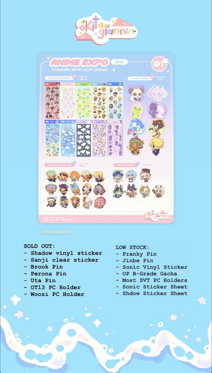 〉 Running low on items &amp; sold out of certain things! Stop by soon before it's gone! 💞