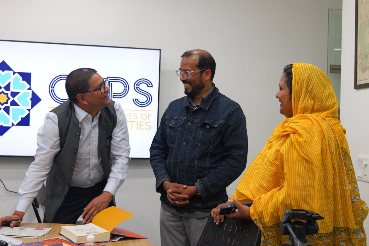 Centre for Studies of Plural Societies (@cspsindia) on Twitter photo CSPS hosted a compelling discussion on Demography, Representation and Delimitation by Dr. Ravi K. Mishra.
Chaired by Prof. Sanjay Kumar with Satya Prakash & Dr. Sajjan Kumar, the session explored the politics of population & representation.
<a href="/thetribunechd/">The Tribune</a> <a href="/thetribuneca/">The Tribune</a> <a href="/praccis/">Praccis</a> CSPS hosted a compelling discussion on Demography, Representation and Delimitation by Dr. Ravi K. Mishra.
Chaired by Prof. Sanjay Kumar with Satya Prakash & Dr. Sajjan Kumar, the session explored the politics of population & representation.
<a href="/thetribunechd/">The Tribune</a> <a href="/thetribuneca/">The Tribune</a> <a href="/praccis/">Praccis</a>