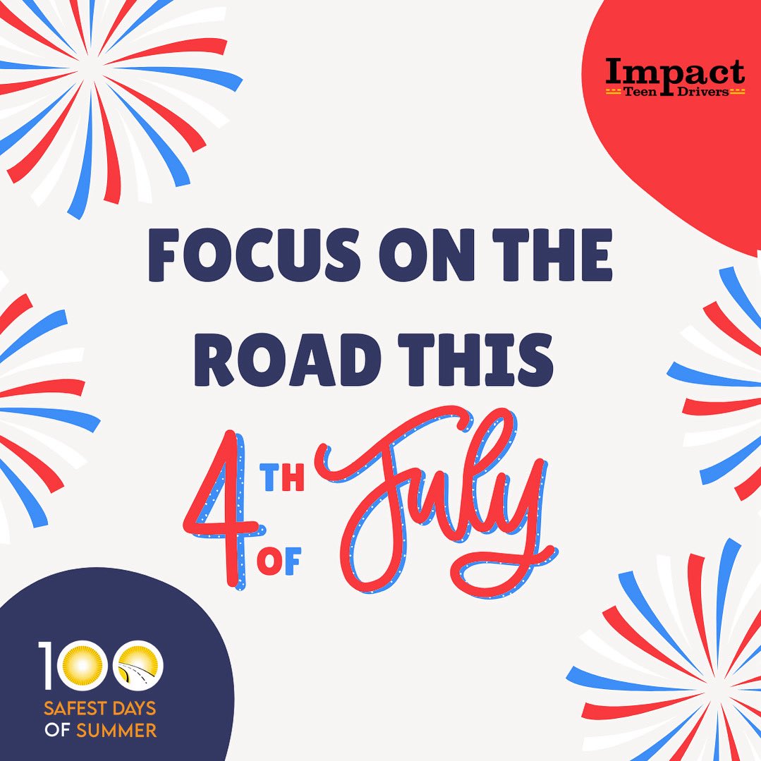 impactdrivers's tweet image. Did you know distracted driving increases by 11.9% and speeding increases by 49% on Independence Day? (cite: @cmtelematics tinyurl.com/RoadRisk)
Drive focused this 4th of July!
#100SafestDaysOfSummer #100SafestDays #4thOfJuly #YouHaveThePower #DriveSafe