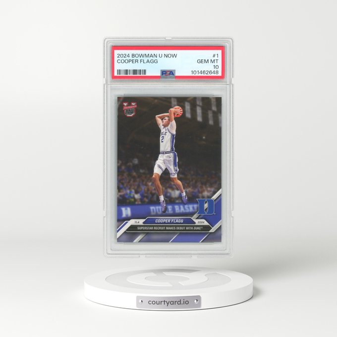 Huge shoutout and thank you to <a href="/findyourtrove/">Trove</a> and <a href="/Courtyard_io/">Courtyard.io</a> for the Cooper Flagg card I won in a giveaway, best win for me and 1st ever graded card !!