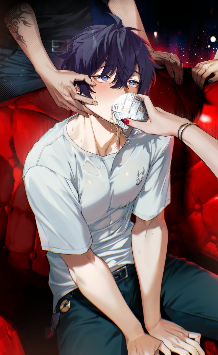 drink up pretty boy 🥃