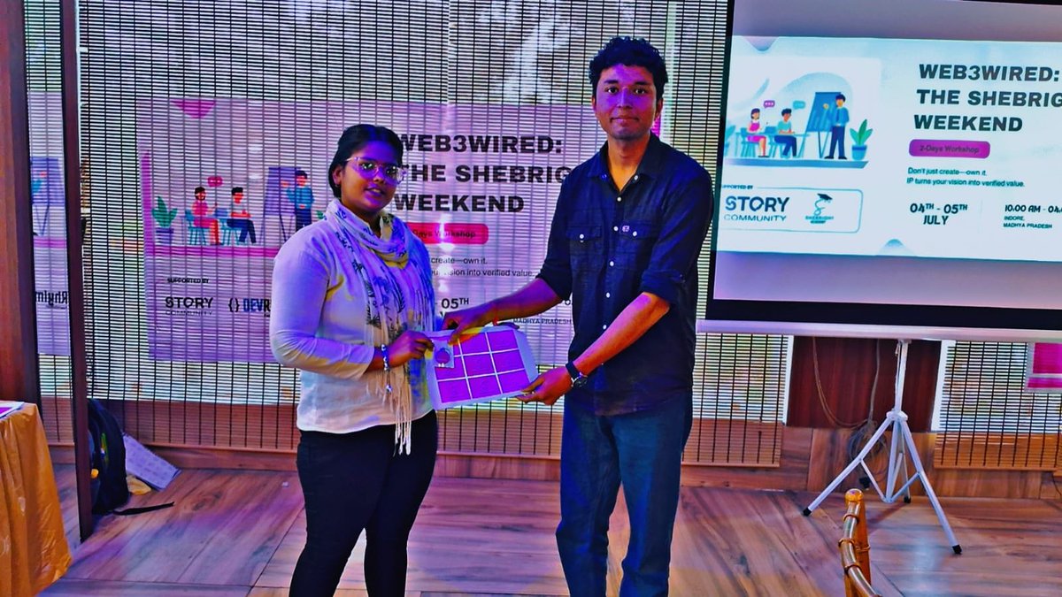 she_bright__'s tweet photo. π Excited to share that some awesome swag was provided by our co-founder to make the event even more special! Big thanks for the support and love. πβ¨
@StoryProtocol @StoryEcosystem
#SheBright #StoryProtocol #Web3Wired #CommunityLove https://t.co/YWMFKeRMbA