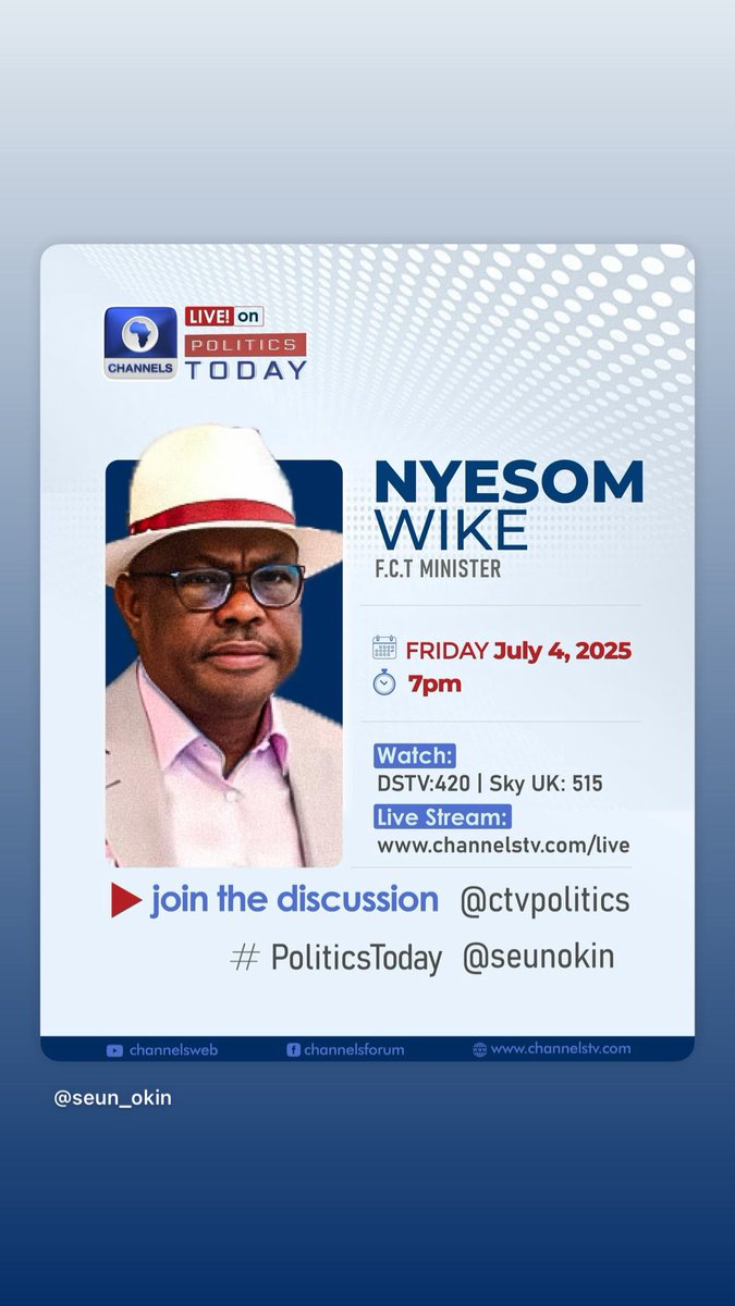 SeunOkin Channels tv tweet media