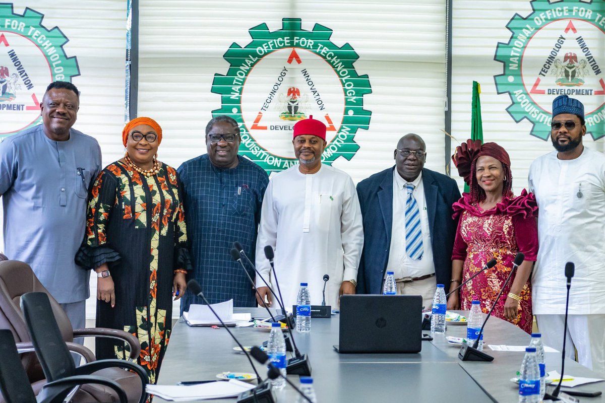 Dr. Mustapha Abdullahi CEng MIMechE (@dr_a_mustapha) on Twitter photo I had the honor of joining our leader, the Honourable Minister of Innovation, Science and Technology, <a href="/ChiefUcheNnaji/">HM Uche Geoffrey Nnaji</a>, alongside the Director-General of NOTAP, Dr. Obiageli Amadiobi, to inaugurate the Board of the National Office for Technology Acquisition and Promotion I had the honor of joining our leader, the Honourable Minister of Innovation, Science and Technology, <a href="/ChiefUcheNnaji/">HM Uche Geoffrey Nnaji</a>, alongside the Director-General of NOTAP, Dr. Obiageli Amadiobi, to inaugurate the Board of the National Office for Technology Acquisition and Promotion