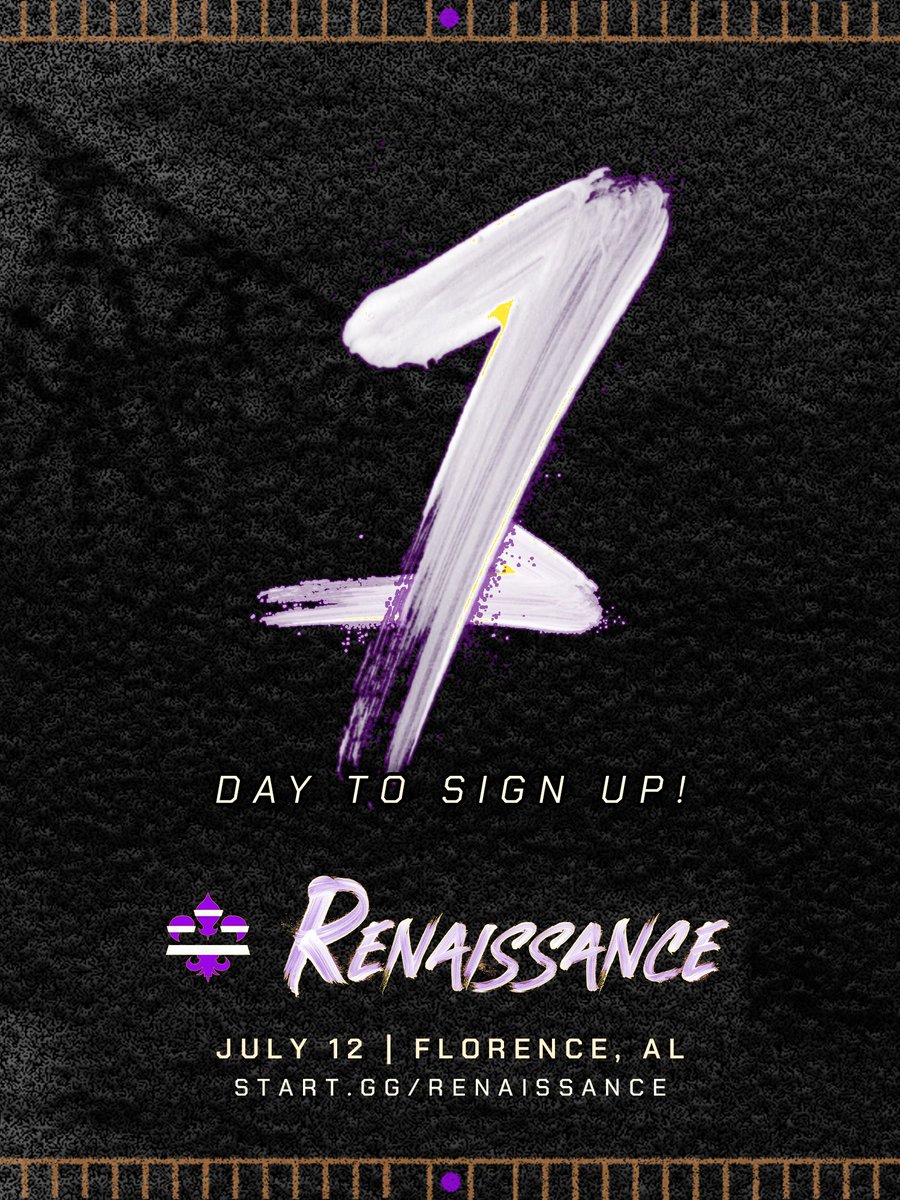 IT’S THE FINAL DAY TO SIGN UP FOR RENAISSANCE BEFORE REGISTRATION CLOSES. ONE MORE PUSH!
