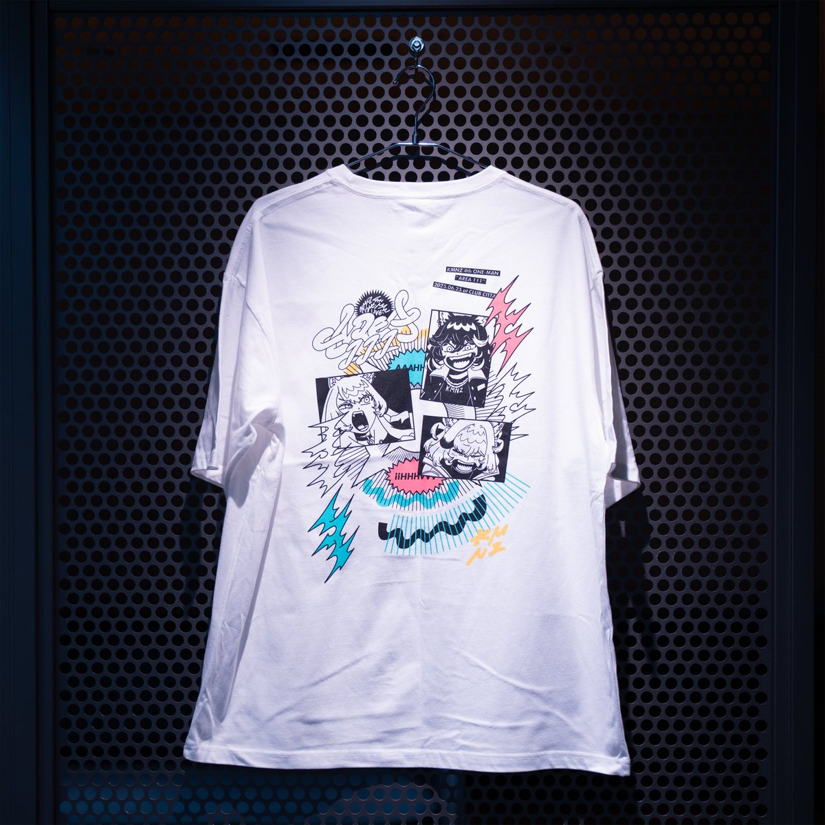 KMNSTREET's tweet image. KMNZ 4th ONE-MAN LIVE AREA111
OFFICIAL LIVE GOODS
AREA111 T-Shirt【Design-A】
BLACK
rkmusic.booth.pm/items/7099002
WHITE
rkmusic.booth.pm/items/7099134
受注期間:2025.7.31(木) 23:59まで