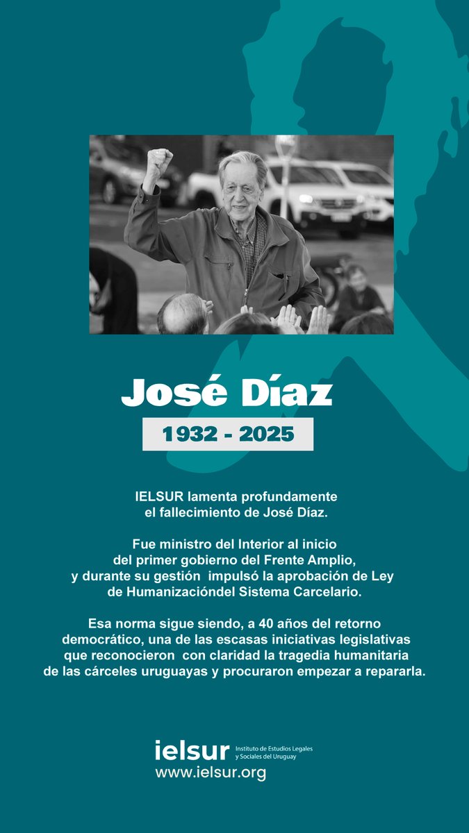 IELSUR lamenta profundamente
 el fallecimiento de José Díaz.
