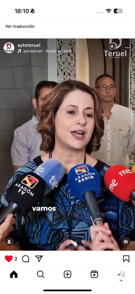 Teruel da la bienvenida a las Fiestas del Ángel 2025 ✨🎉

La alcaldesa de Teruel, Emma Buj , felicita a todos los turolenses y visitantes en estos días tan especiales, animando a vivir intensamente las fiestas que ahora iniciamos.

#FiestasDelÁngel2025 #Vaquilla2025