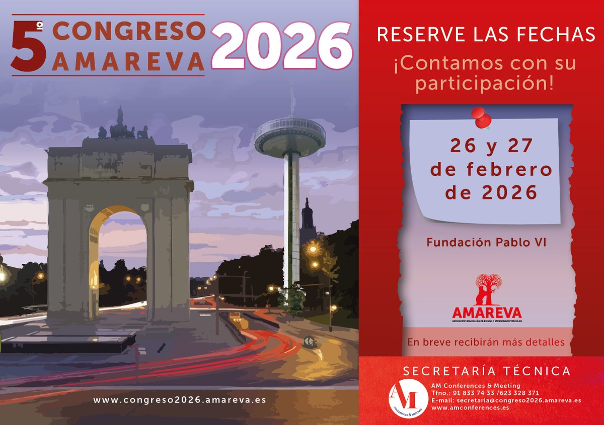 Reserva esta fecha para la reunión de #amareva26