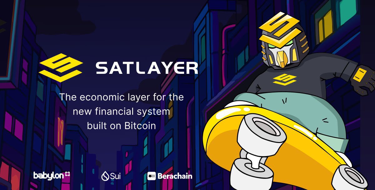 Bitcoin isn’t just sitting still anymore, it’s moving, skating, and building a whole new financial system 

@SatLayer is the economic layer powered by real BTC, made for the next generation of Web3.

No wrapping. No bridges. No middlemen.

Just pure Bitcoin securing apps, earning