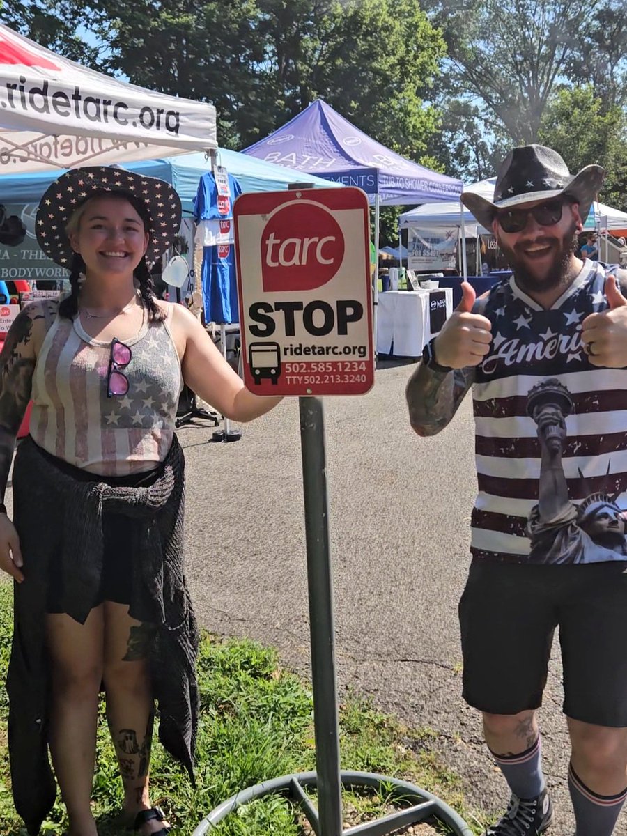 🎆 TARC is at the Crescent Hill 4th of July Festival! 🇺🇸

Join us for art, food trucks, kids' games, live music, contests &amp; fireworks at 10PM!

Stop by and celebrate with us! 
#4thOfJuly #Louisville #TARC
