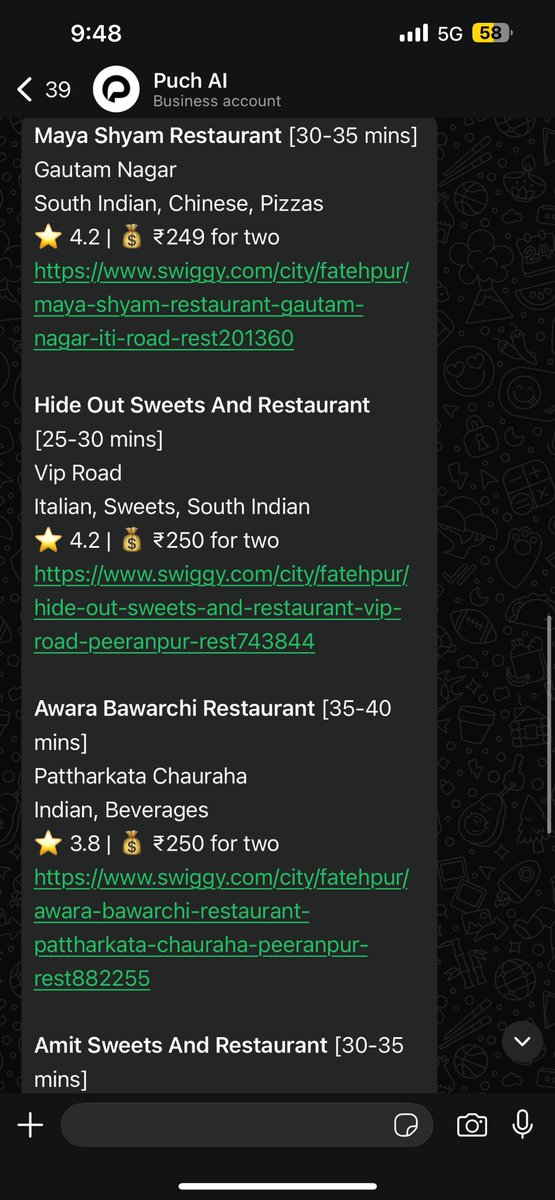 captshubh's tweet photo. @puch_ai @Swiggy @SwiggyInstamart https://t.co/5Pg9x4Qr0w