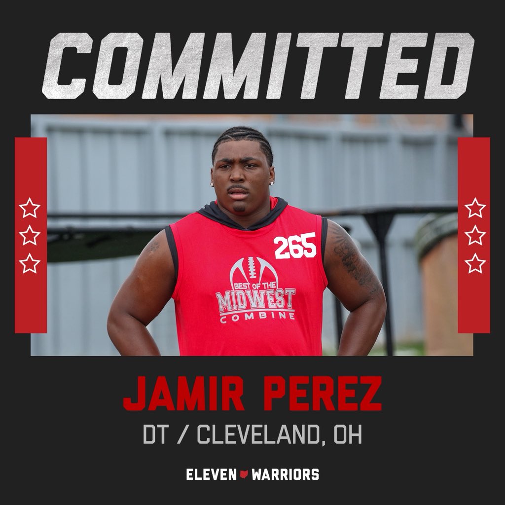 chaseabrown__'s tweet image. #BOOM Defensive tackle Jamir Perez has flipped his commitment from Florida to Ohio State, keeping the vaunted Glenville pipeline intact.
elevenwarriors.com/ohio-state-foo…