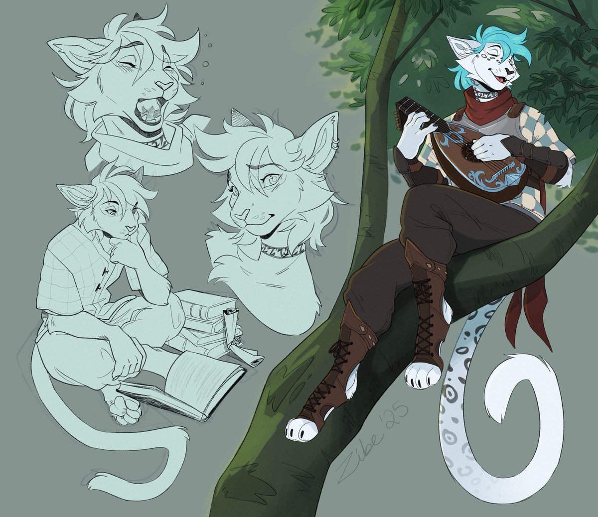 Zibe_'s tweet image. Sketch page for Coldin ~