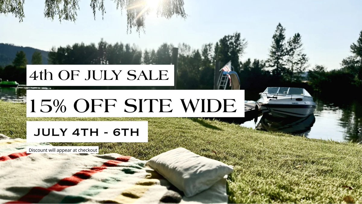 The 4th of July means a lot to us as a US maker. We are committed to more and more American infrastructure and are very proud of what we've been able to do. 

We're happy to be able to offer a sale.
 Happy birthday, America! 🇺🇸

thewoolshire.com