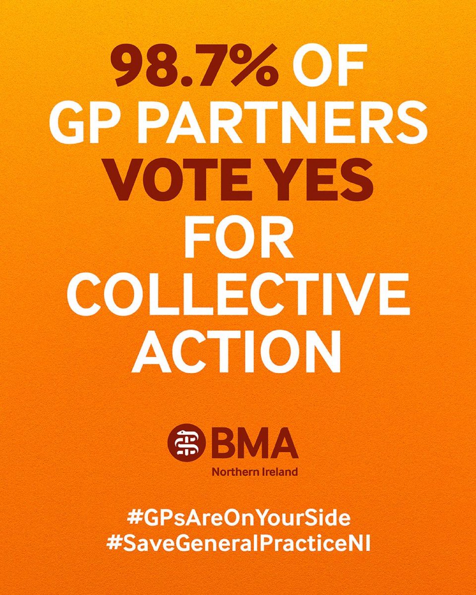 DAUK GP Committee (@dauk_gp) on Twitter photo GP Crisis in Northern Ireland
This has led to 98.7% vote by GP Partners for collective action
The ask was not big but the NI Government have been deaf to the cries for support GP Crisis in Northern Ireland
This has led to 98.7% vote by GP Partners for collective action
The ask was not big but the NI Government have been deaf to the cries for support