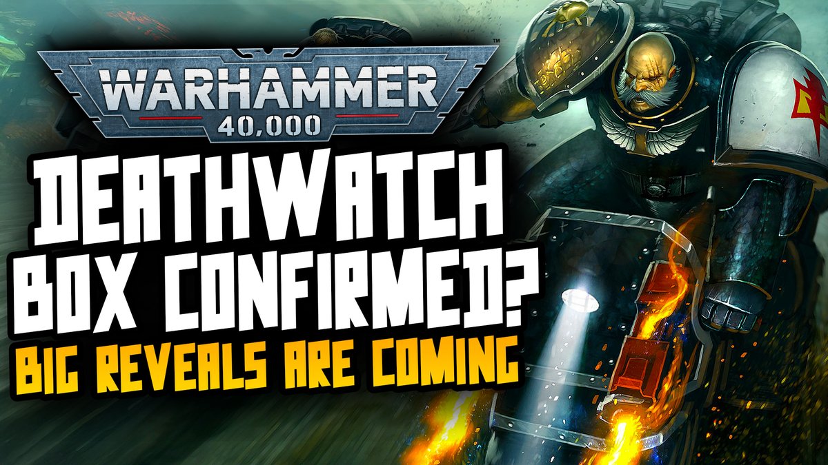 THE REVEALS ARE CONFIRMED AND ITS LOOKING TO BE A 'BIG' ONE! It looks like they may have confirmed many rumours, one being brand new Deathwatch! THE HYPE IS TAKING ME, BROTHERS! #warhammer40k #warhammer 

youtu.be/XXmbcVZWMhQ