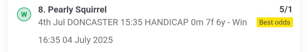 paulfarns's tweet image. Doncaster has been rather kind to me this afternoon. Thanks to @DFrankcom for the shout in the 2:25 馃憤