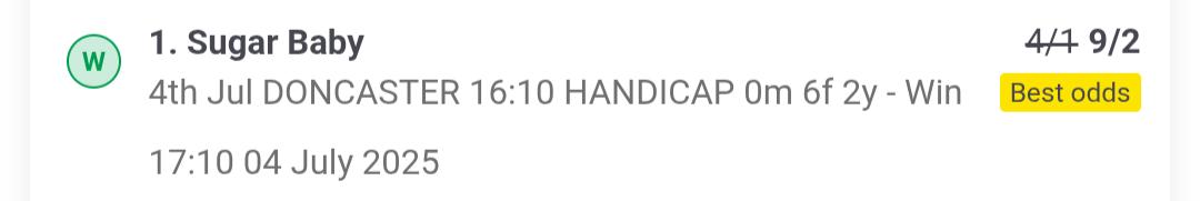 paulfarns's tweet image. Doncaster has been rather kind to me this afternoon. Thanks to @DFrankcom for the shout in the 2:25 馃憤