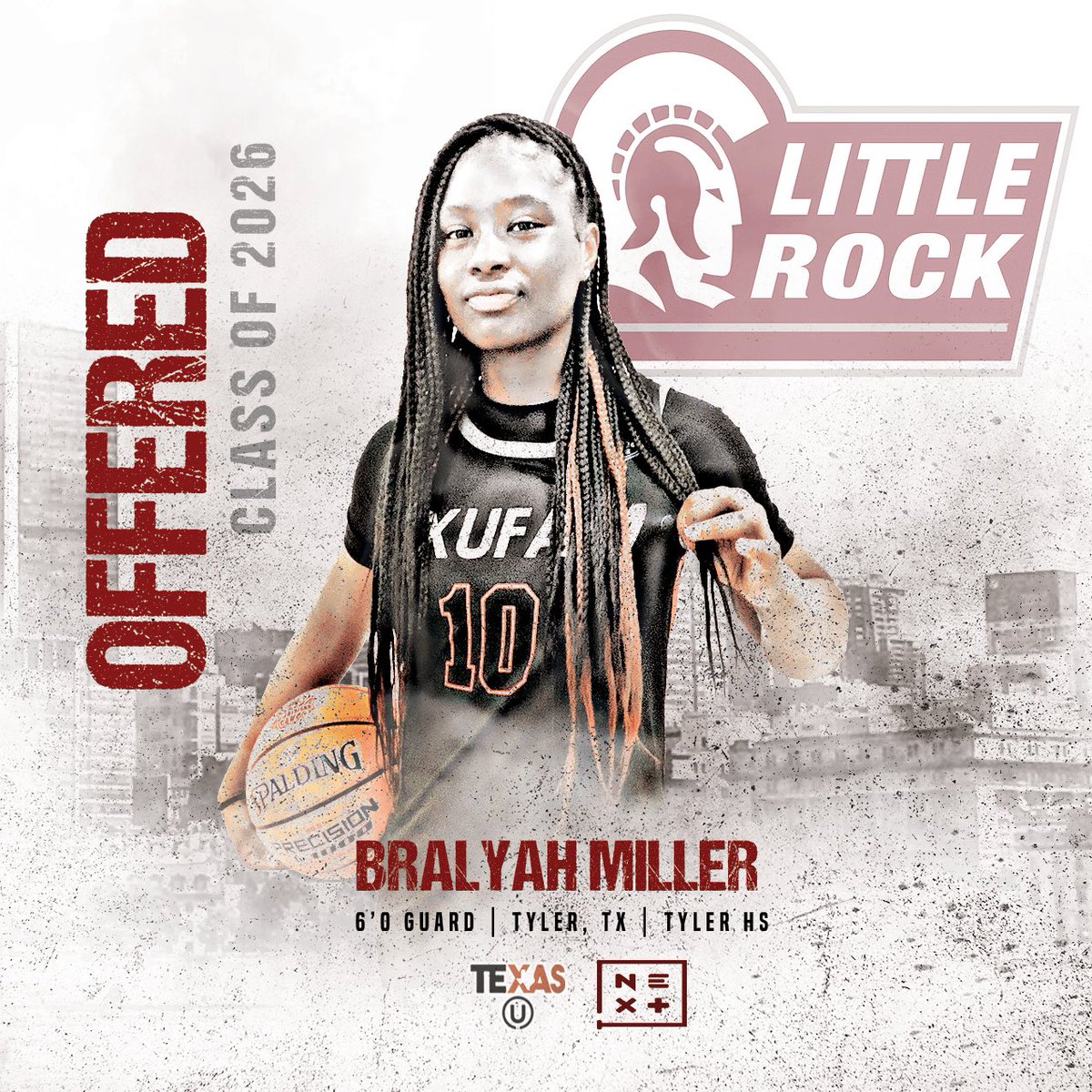 After a great conversation with <a href="/BOBALEW/">Bobby Brasel</a> I’m blessed to have received an offer to play for <a href="/LittleRockWBB/">Little Rock WBB</a> thank you for this opportunity🙏🏾!