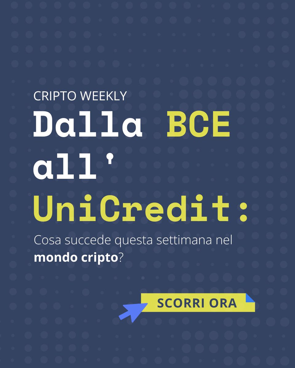 okipo_io's tweet photo. Hai già letto le ultime news provenienti dal mondo crypto? 🔥

Scoprile tutte nel carosello di oggi 👇🏼

#crypto #tasse #cryptonews https://t.co/fN5xWcVQPX