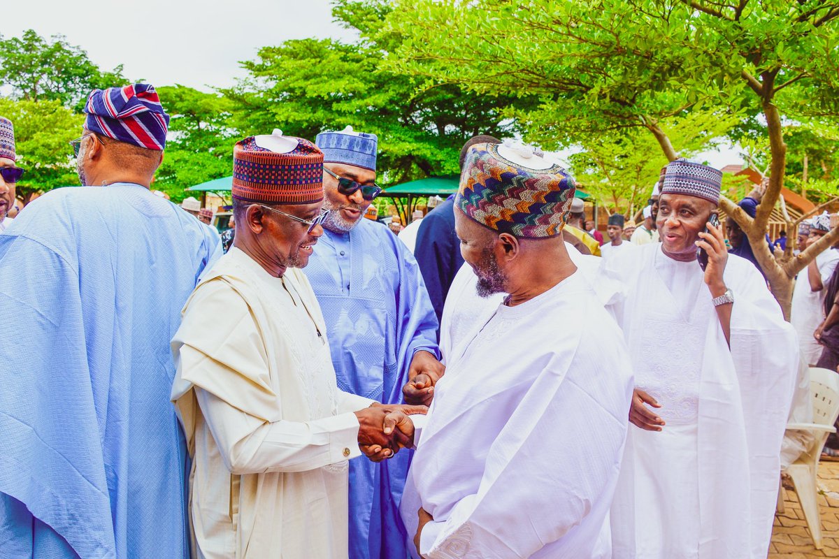 The Acting National Chairman, of All Progressive Congress (APC) Hon. (Dr) Dalori arrived kaduna state, to witness the 
Wedding Fatiha of the Son of the Minister of Transportation, Senator Sa’idu Ahmed Alkali 

4th July2025