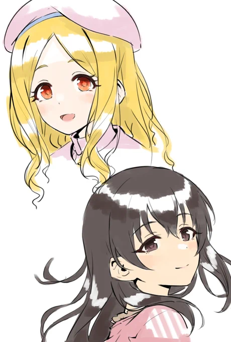 配信終了告知忘れてた～ 明日からリクエスト作業やる 配信で描いたrkgk↓