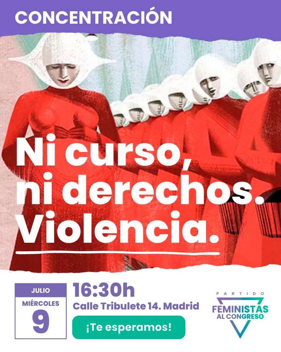 La CIAMS apoya y sostiene a <a href="/feministas_cong/">Partido Feministas Al Congreso</a> (España) en su protesta contra la universidad <a href="/UNED/">UNED</a>, por promocionar la violencia contra las mujeres y la vulneración de nuestros derechos reproductivos.

◾ÚNETE el miércoles 9 de julio, 16h30,  calle Tribulete, 14, Madrid.