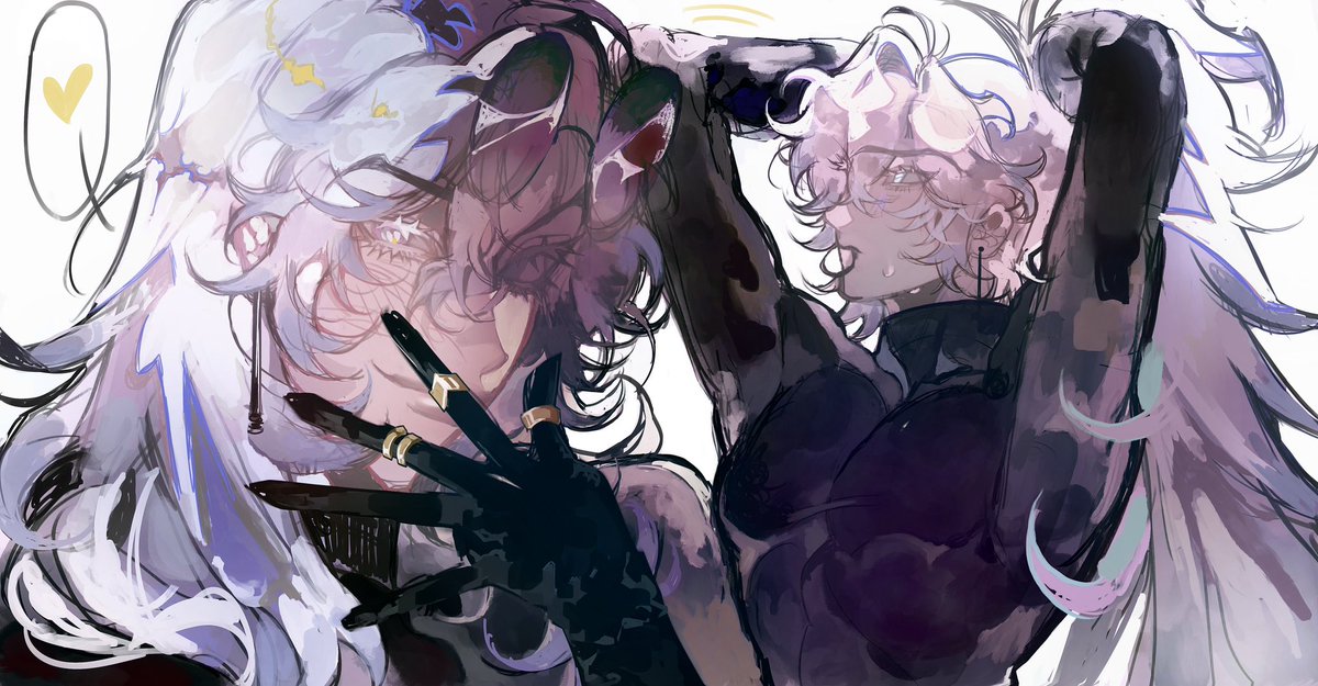 Kell055s's tweet image. Kaelix with long hair๐
#kaepix