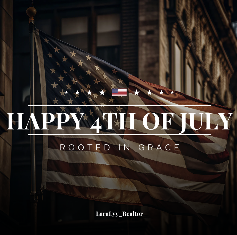 LaraLyyRealtor's tweet photo. 🎇🇺🇸 Happy 4th of July 🇺🇸 🎇
May our freedom be guided by faith, our homes filled with peace, and our hearts anchored in grace.
#4thofJuly #happy4thofjuly #IndependenceDay #familytime https://t.co/EaQjKAGT2q