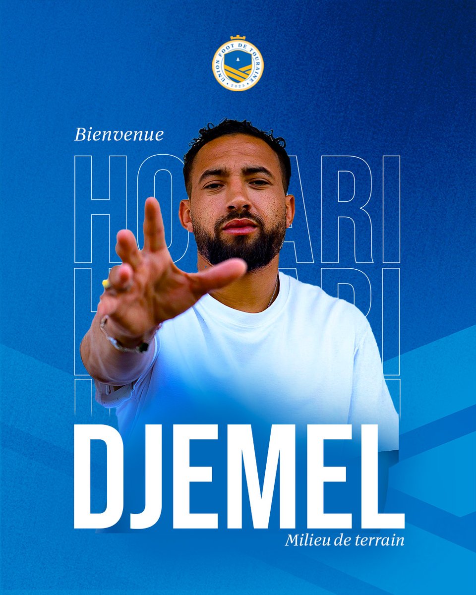 📢 Houari Djemel rejoint L'UFT ! 
Après Le Stade Poitevins, l'UA Cognac, Avoine et deux passages au FCOT, le milieu de terrain portera les couleurs du club cette saison. 
Bienvenue parmi nous Houari !
