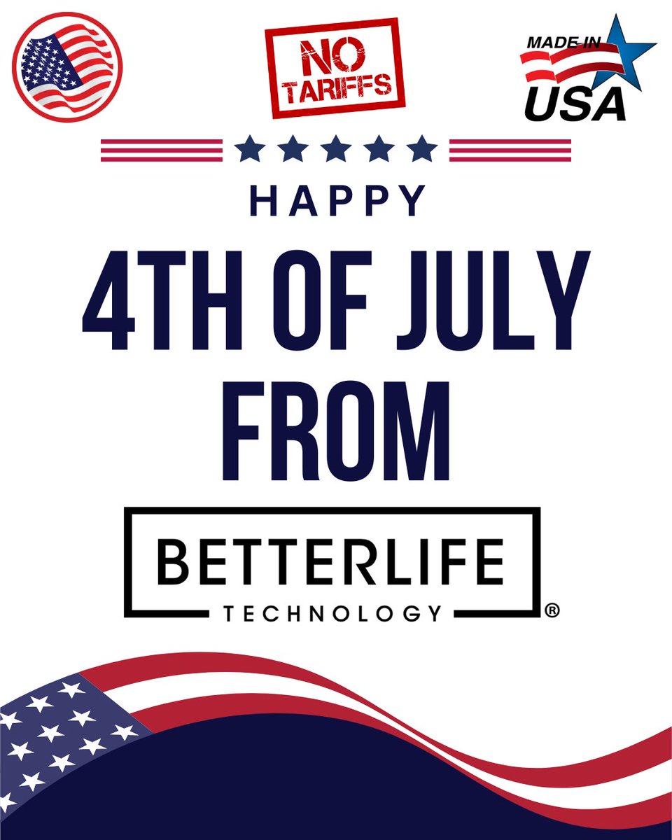 BLTechLLC's tweet image. From garage floors to graphic media — everything we make is made in the USA.
Happy 4th from Better Life Technology! 🇺🇸
#MadeInUSA #FourthOfJuly #BetterLifeTechnology