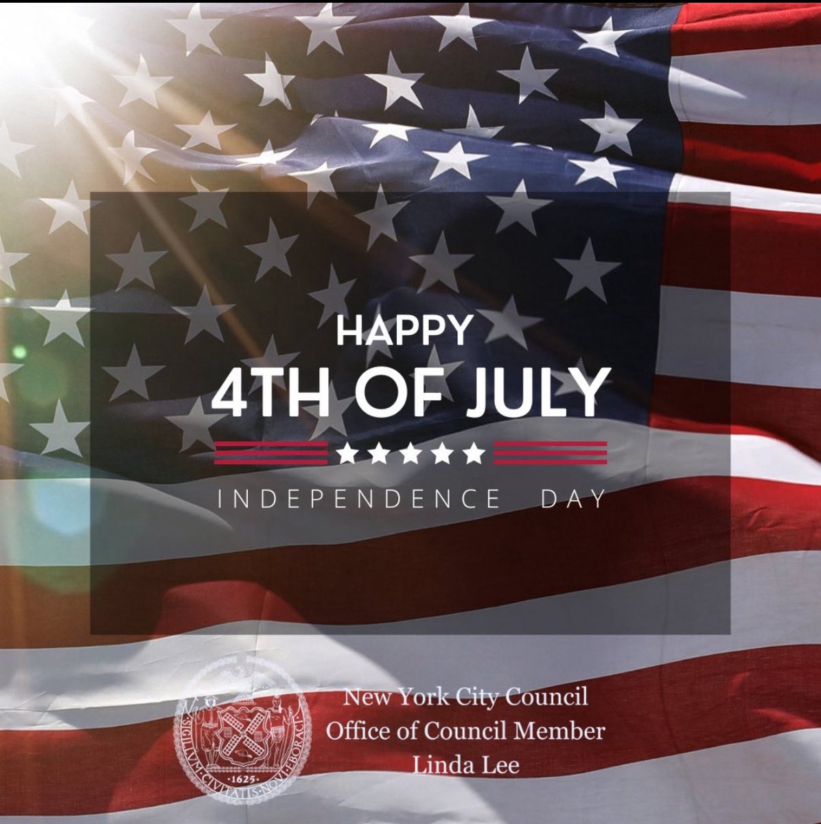 CMLindaLee's tweet image. Wishing everyone in #District23 and throughout the city a safe and happy Independence Day! 🎆🎇