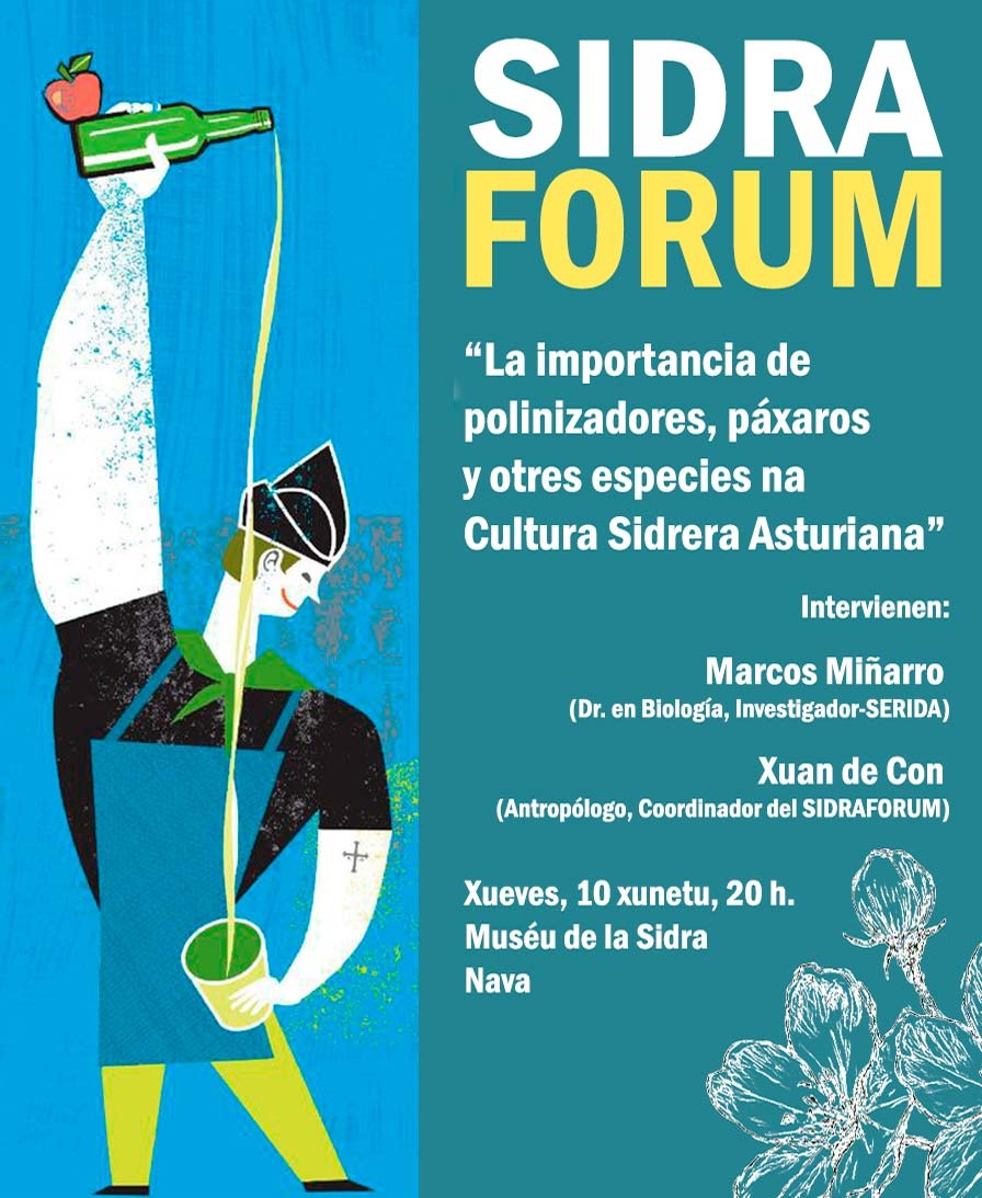 ¿Tienes planes para la próxima semana?

El investigador Marcos Miñarro participará en el Sidra Forum, hablando de "La importancia de polinizadores, páxaros y otres especies na Cultura Sidrera Asturiana" 🦅
Info ⬇️

#POLITA #BatBirdFruit <a href="/AgEInves/">Agencia Estatal de Investigación</a> <a href="/CienciaGob/">Ministerio de Ciencia, Innovación y Universidades</a> <a href="/SidraturismoAst/">Sidraturismo Asturias</a>
