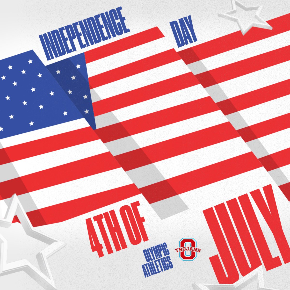 Olympic Athletics (@olympictrojans) on Twitter photo Wishing everyone a safe and Happy 4th of July ❤️🤍💙
#thetakeOver #MadeofSteele #wethesouthside🅾️ Wishing everyone a safe and Happy 4th of July ❤️🤍💙
#thetakeOver #MadeofSteele #wethesouthside🅾️