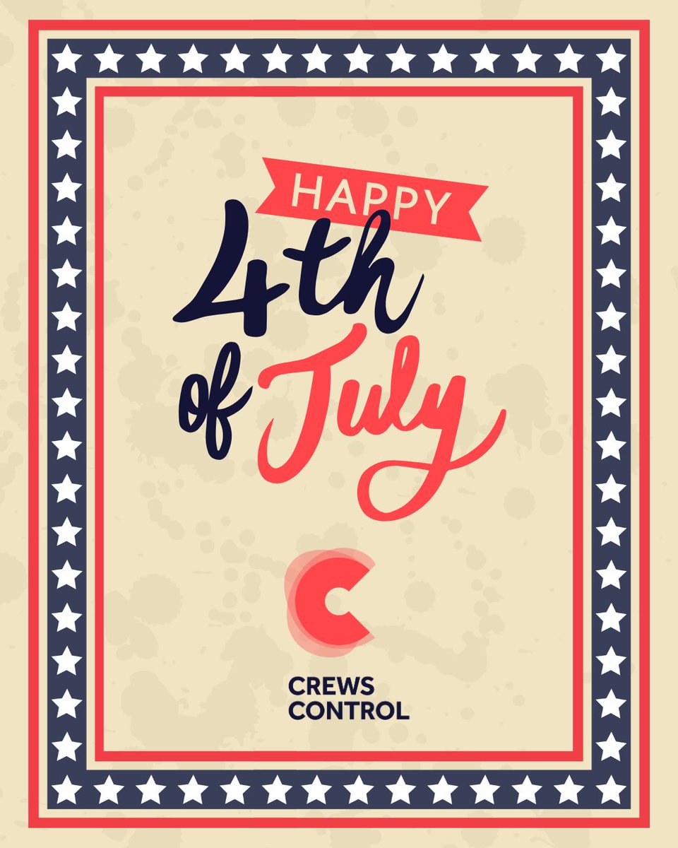 Crews Control wishes everyone a happy and safe 4th of July! As a reminder, our office is closed today. We will reopen on Monday, July 7th. #4thofJuly